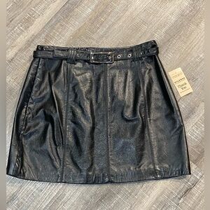 Wilsons Leather Black Mini Skirt
